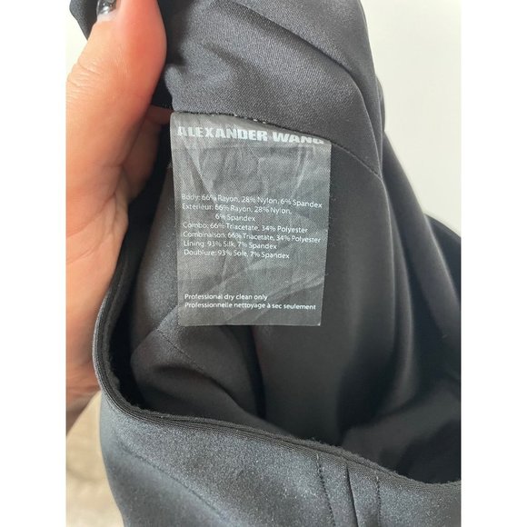 Alexander Wang Woman's Sz 6 Black Straight Pencil Skirt‎ Career Wear Office - Picture 5 of 6